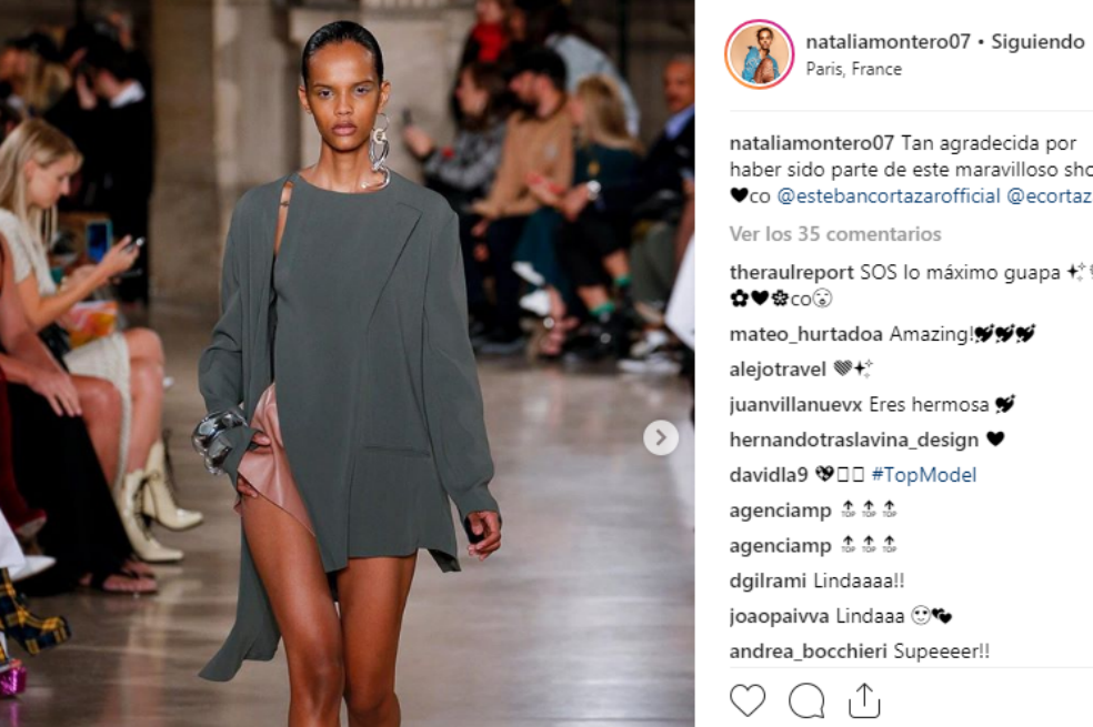 ¿Quién es Natalia Montero, la modelo colombiana que desfiló en París?