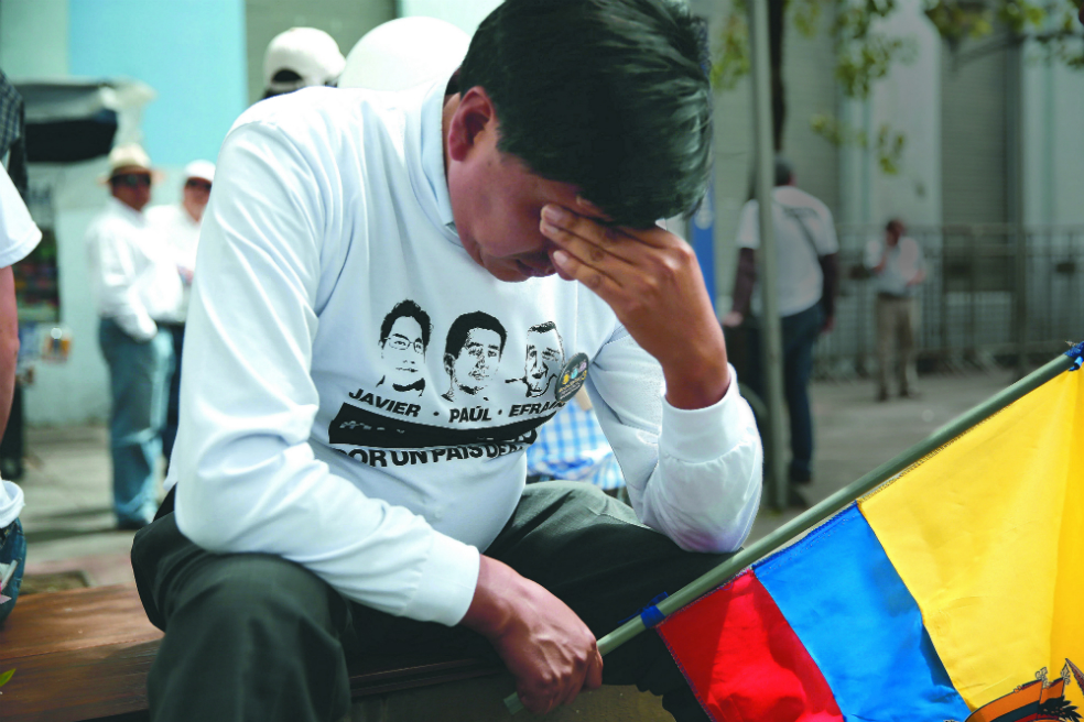 Secuestro y asesinato de periodistas, una tragedia que Ecuador no conocía