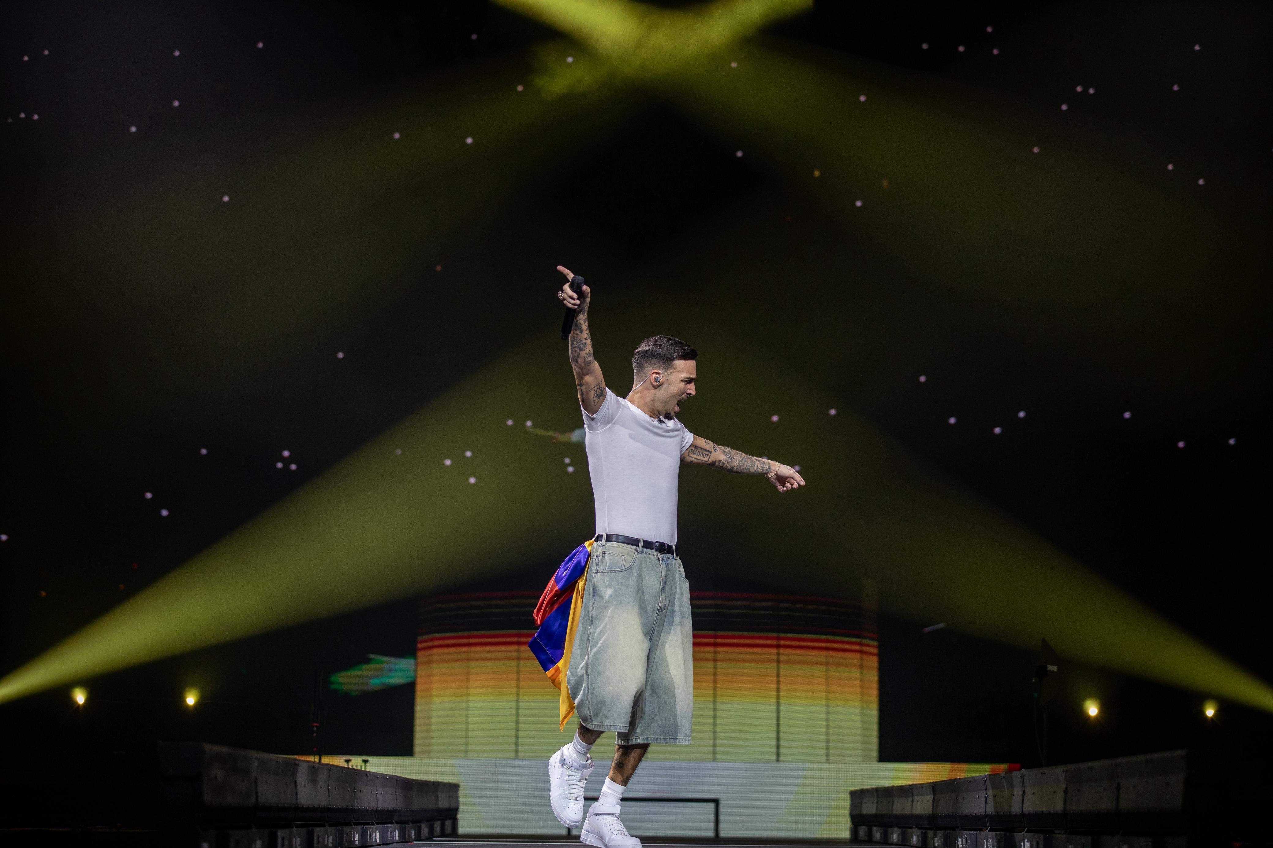 El artista español cautivó al público bogotano con una mezcla trap, reguetón, soul latino y hip hop.