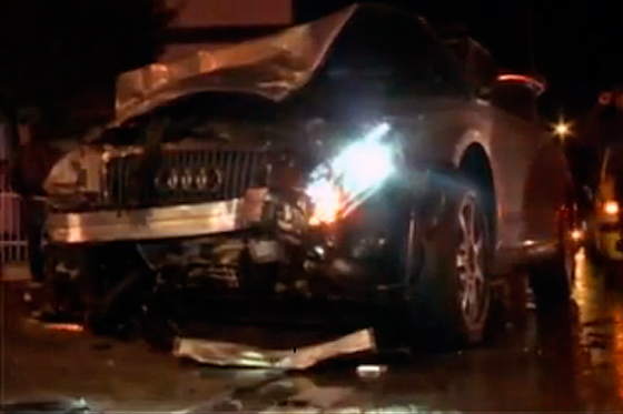 Imagen del accidente donde murieron Diana Bastidas y Ana Torres.