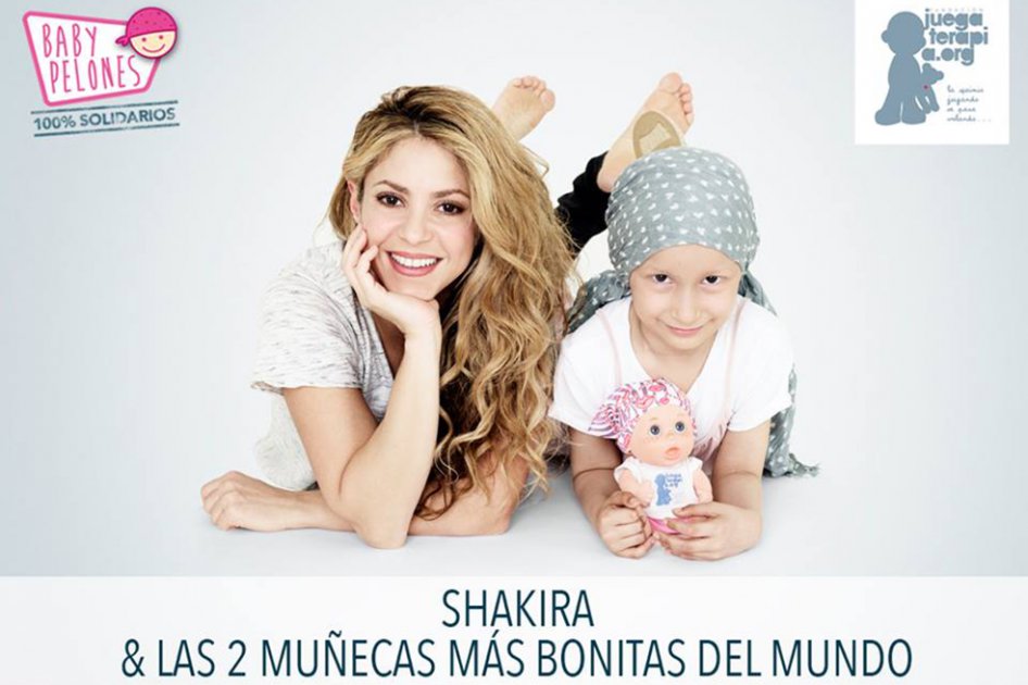 Shakira apoya a niños enfermos con cáncer