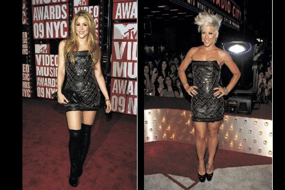 Shakira y Pink, iguales en los premios MTV