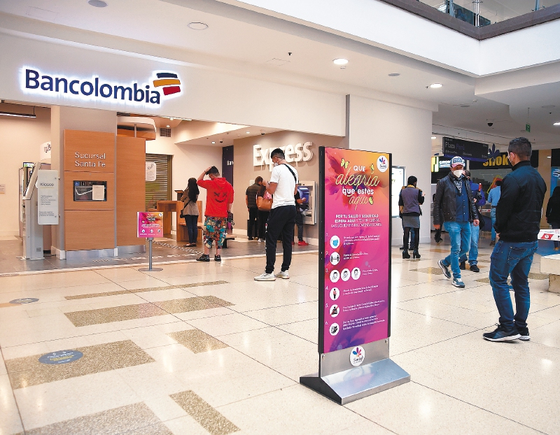 Bancolombia se mantuvo en la primera posición. 