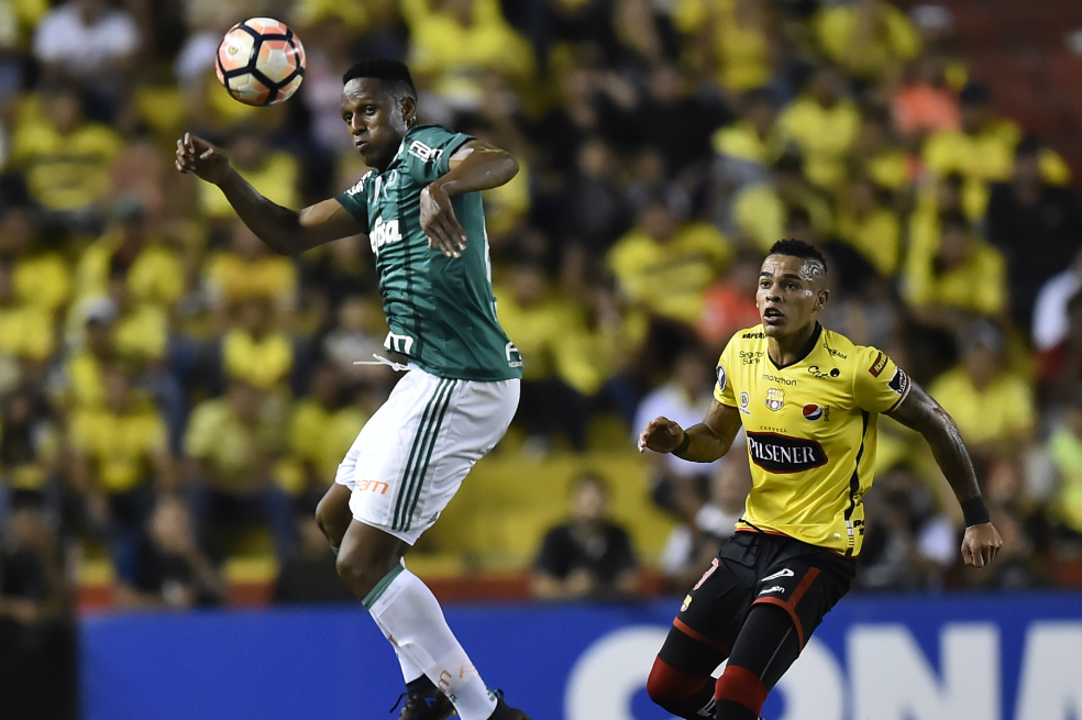 Palmeiras pierde en la Libertadores: Mina y Borja, titulares