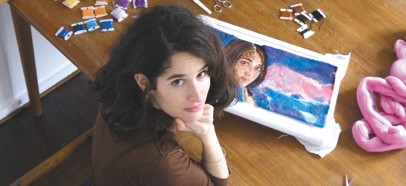 El arte de pintar con aguja e hilo