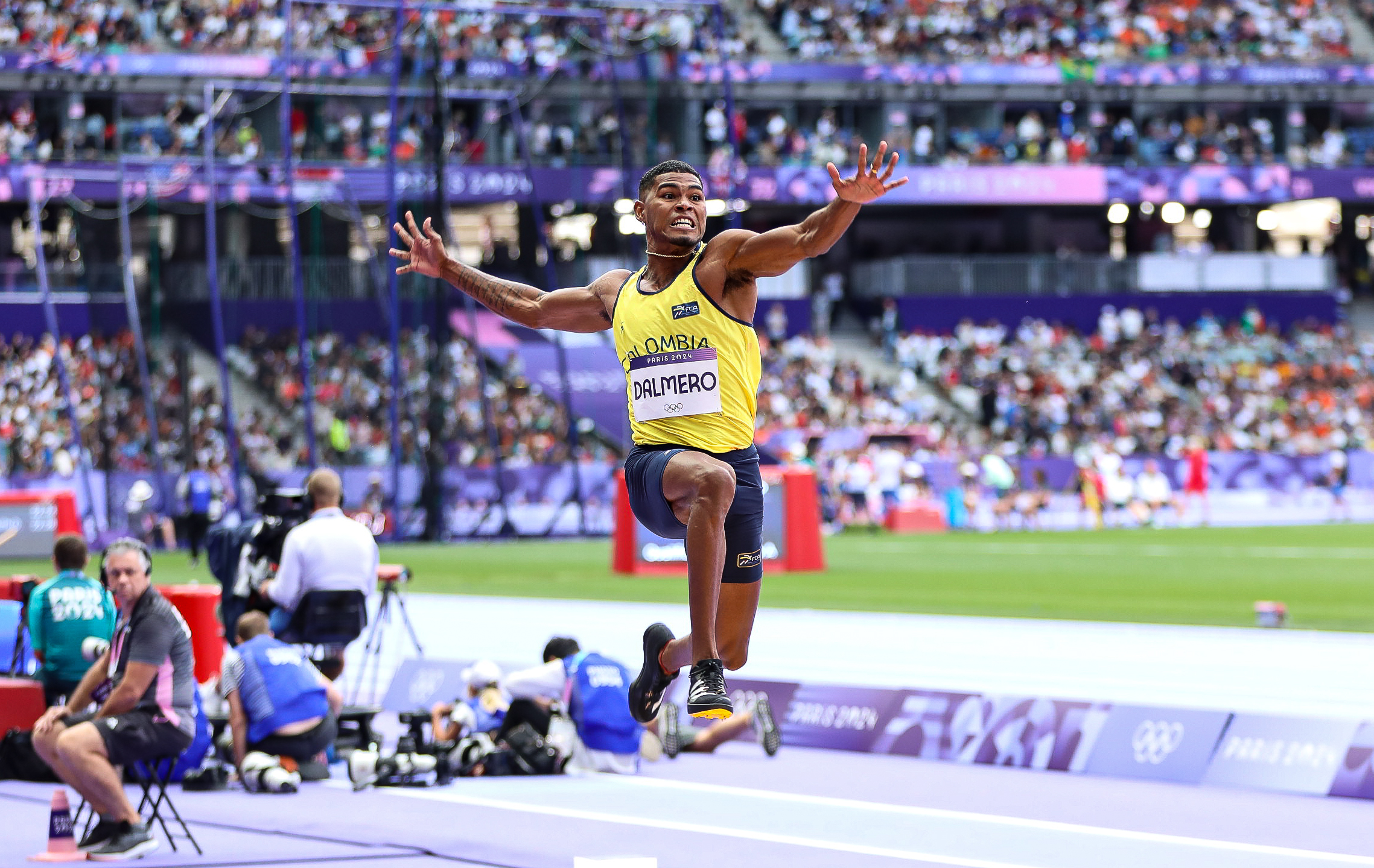 Con una marca de 7,92 metros, Arnovis Dalmero se metió a la final de la prueba del salto largo en los Juegos Olímpicos de París 2024.