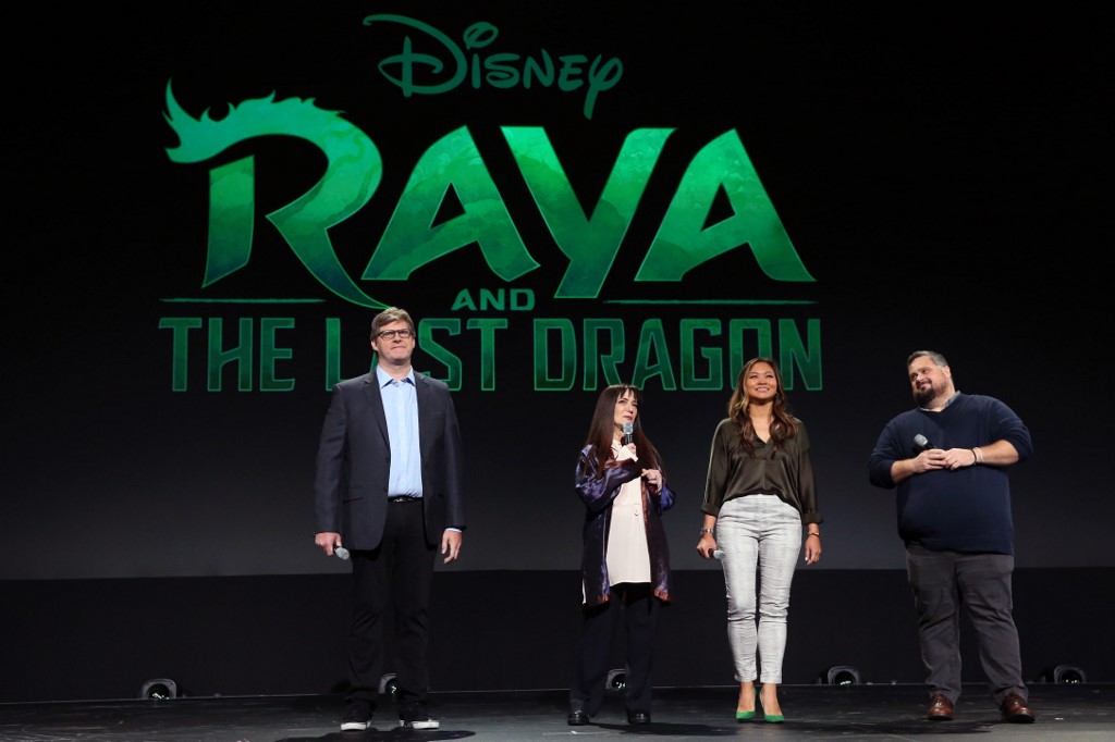 Presentación de "Raya and the Last Dragon" en la Convención D23.AFP