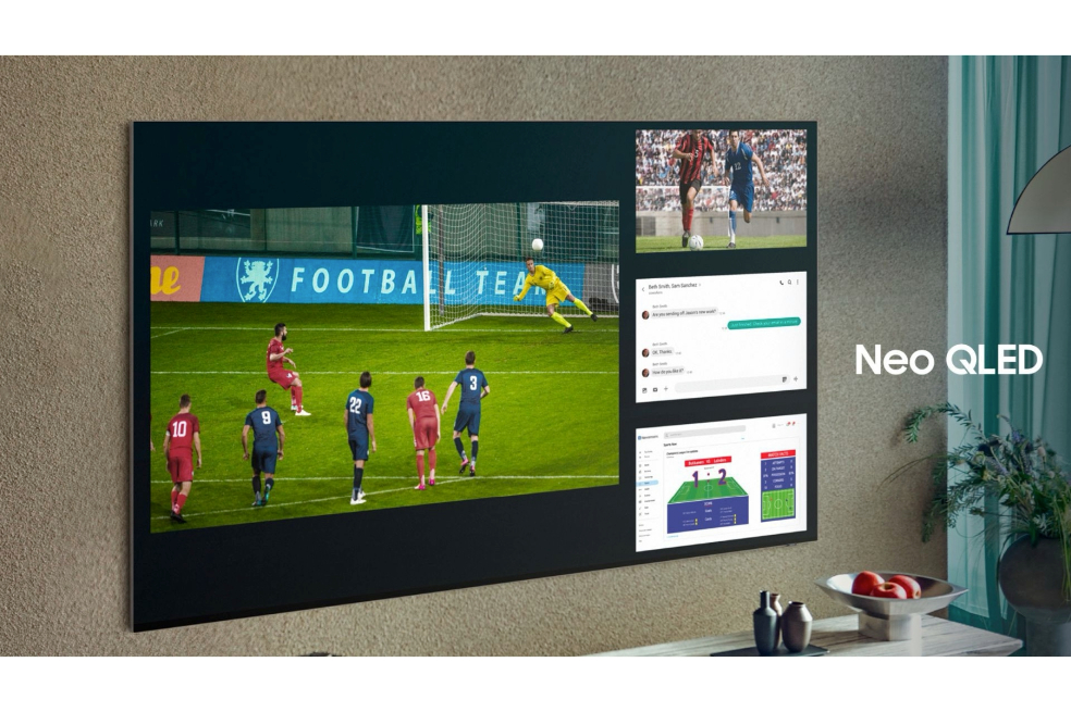 La tecnología Neo QLED incluye características de sonido 3D que llenan de sonidos su hogar. / Cortesía Samsung