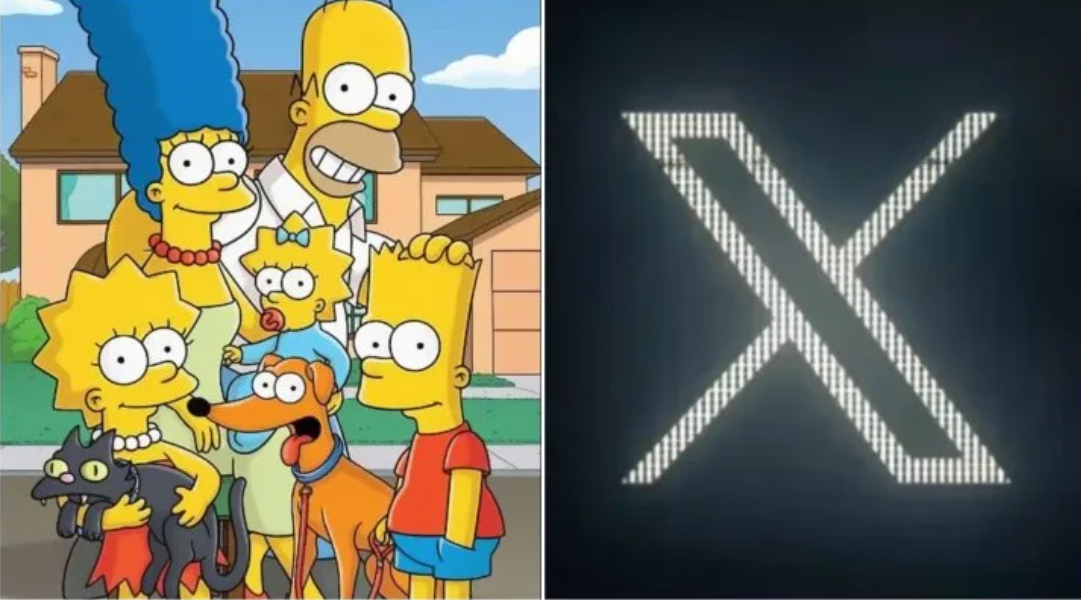 Los Simpsons predijeron el nuevo logo de Twitter X.
