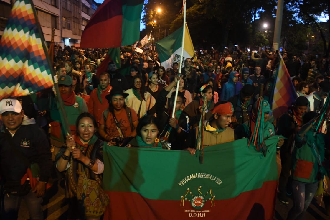 Los cacerolazos se hicieron oír en Bogotá en el undécimo día de manifestaciones