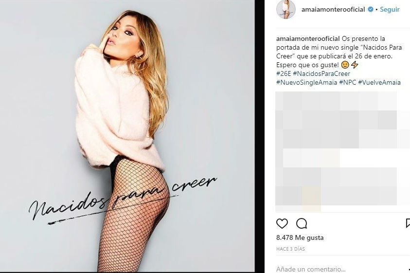 Amaia Montero presume de su espectacular cambio físico