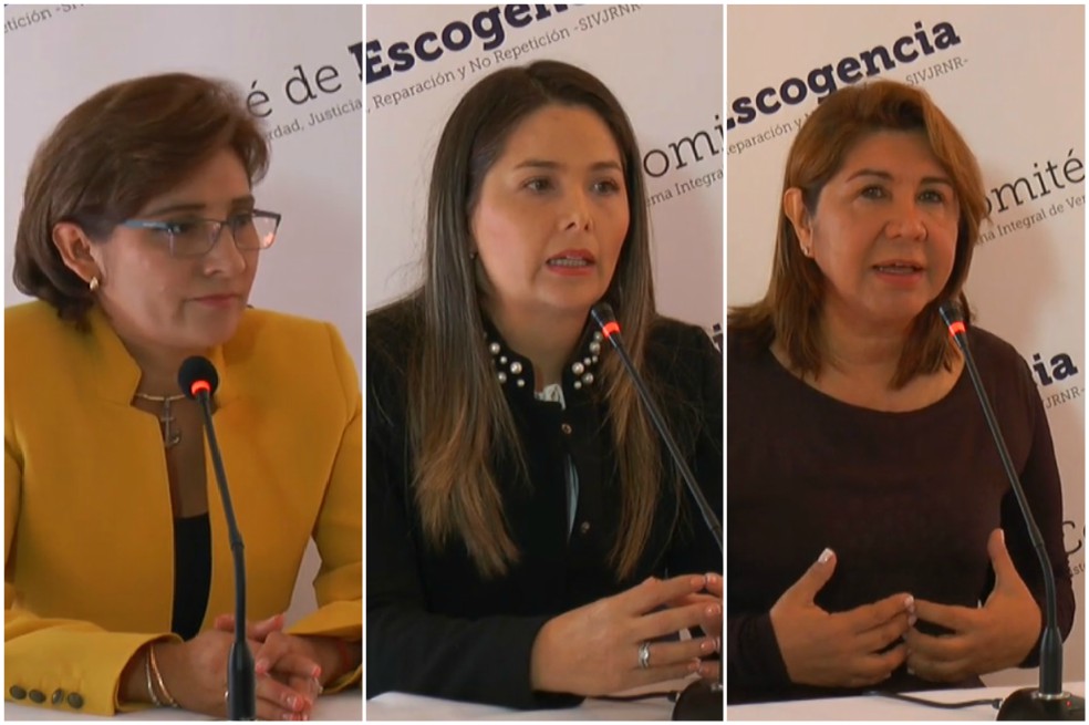 Lista terna de candidatas para Unidad de Desmantelamiento de Organizaciones Criminales