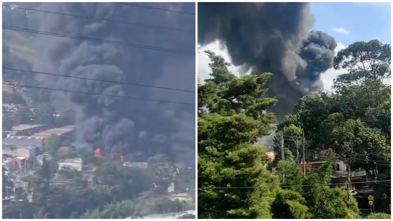 Incendio en zona industrial de La Estrella consumió empresa de pinturas y afectó viviendas