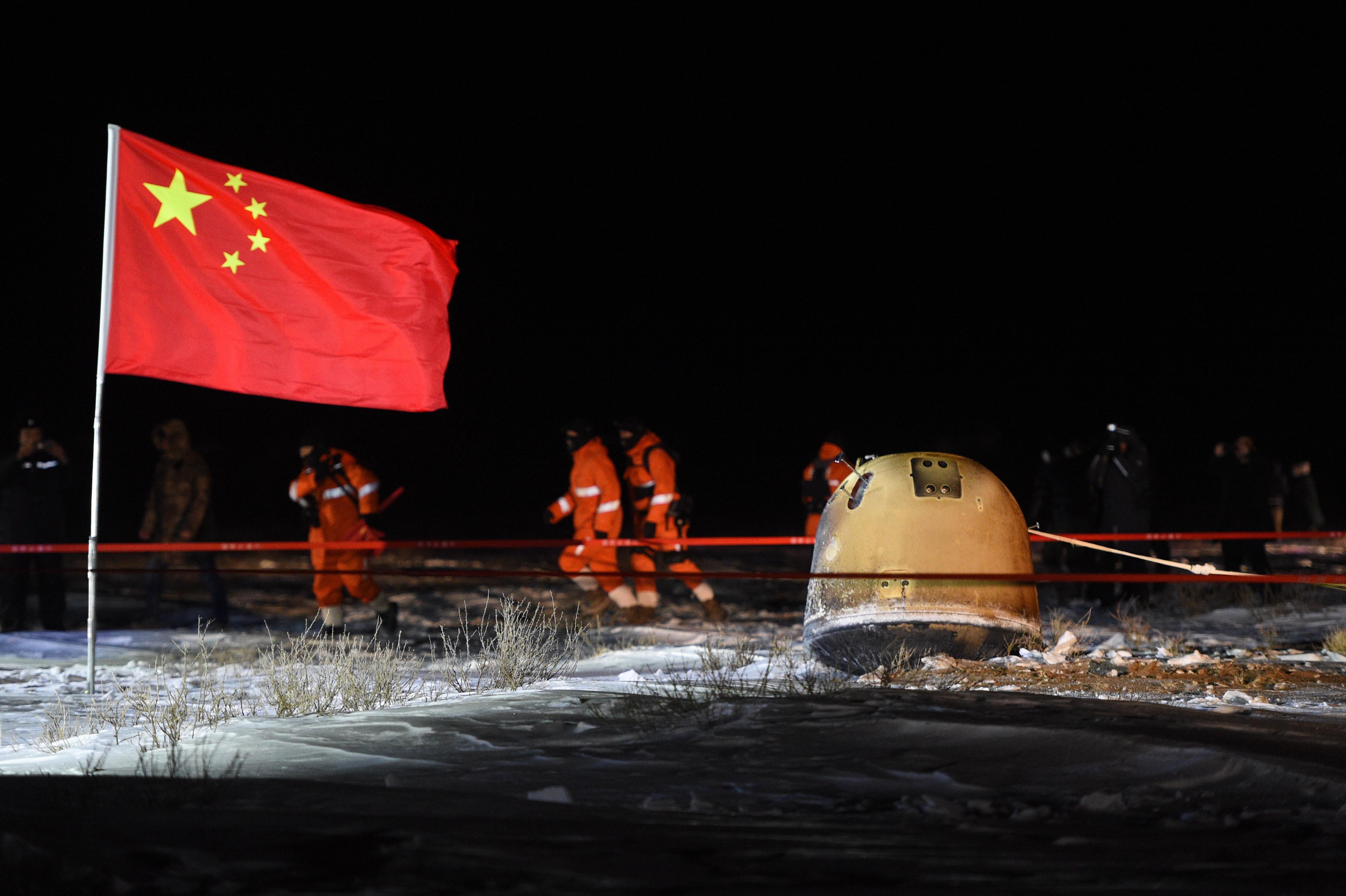 Llegaron a la Tierra las primeras muestras lunares de una sonda china