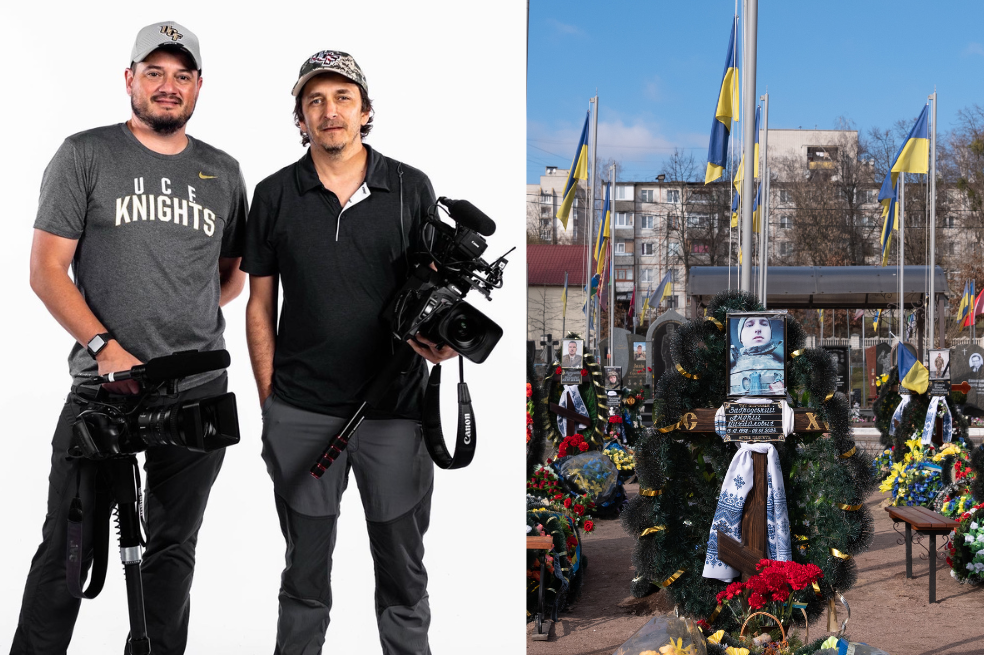 Juan Arredondo y Brent Renaud estaban grabando un documental sobre los desplazados y la migración en Ucrania.