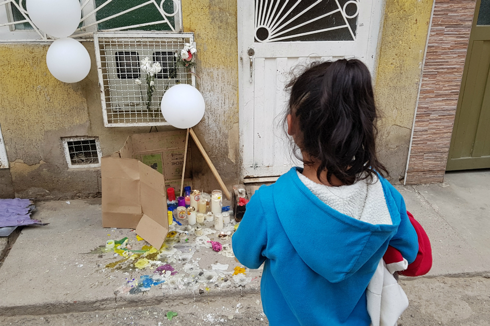 Los vecinos del barrio El Jardín rindieron un homenaje al pequeño de ocho años. / Gustavo Torrijos - El Espectador