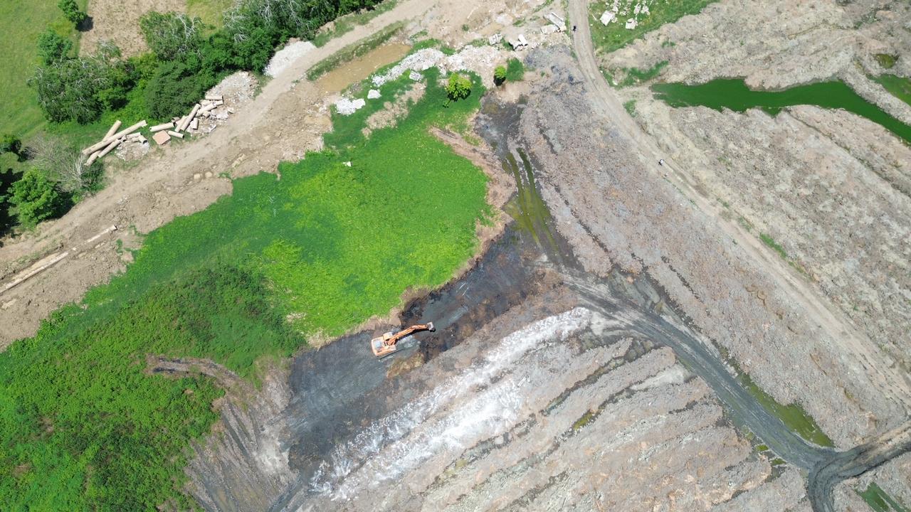 Así luce una parte del área intervenida, donde antes funcionaban las lagunas.