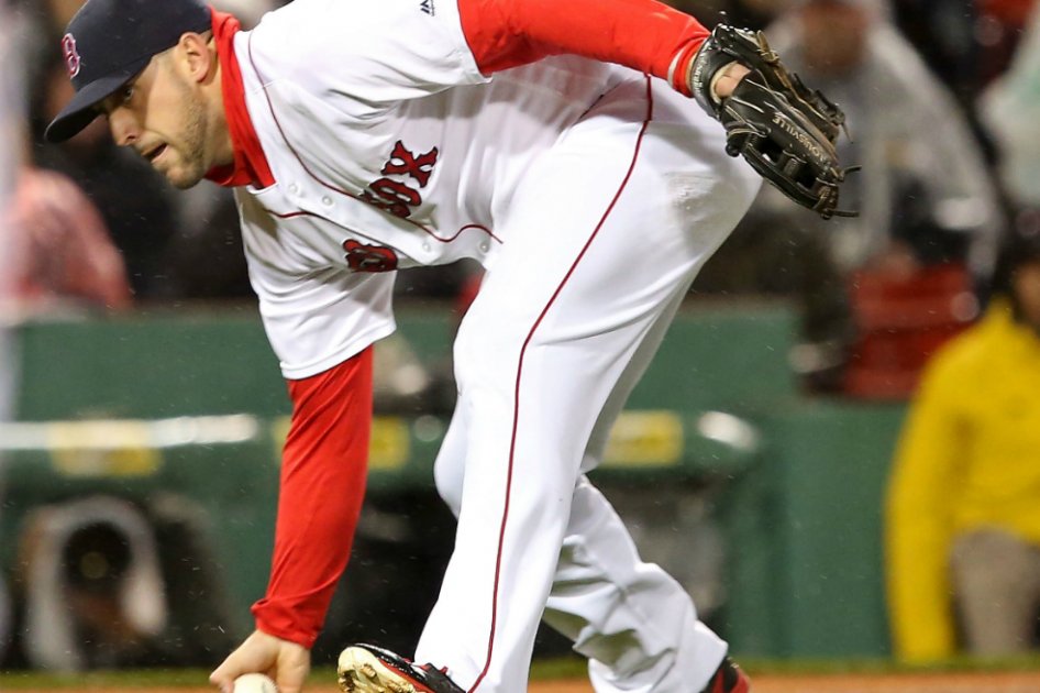 Travis Shaw, jugador de los Medias Rojas de Boston. / AFP