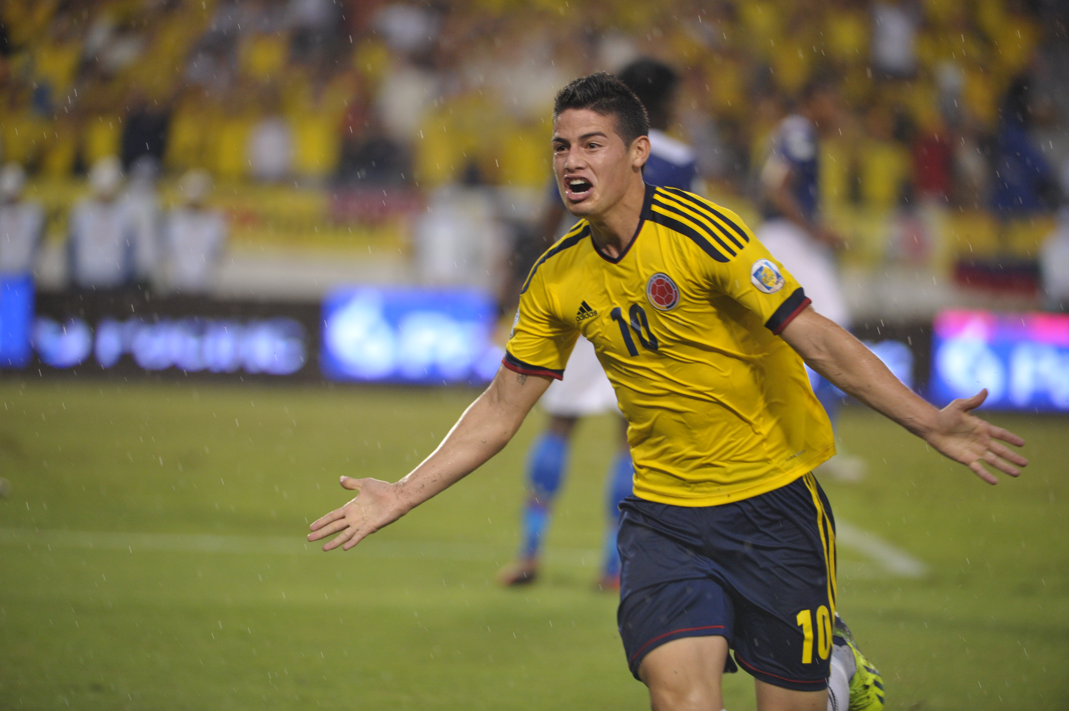 Futbolista colombiano que juega como volante, en el partido ante Ecuador por la fecha 15 de las Eliminatorias Sudamericanas camino al Mundial de Brasil 2014.
