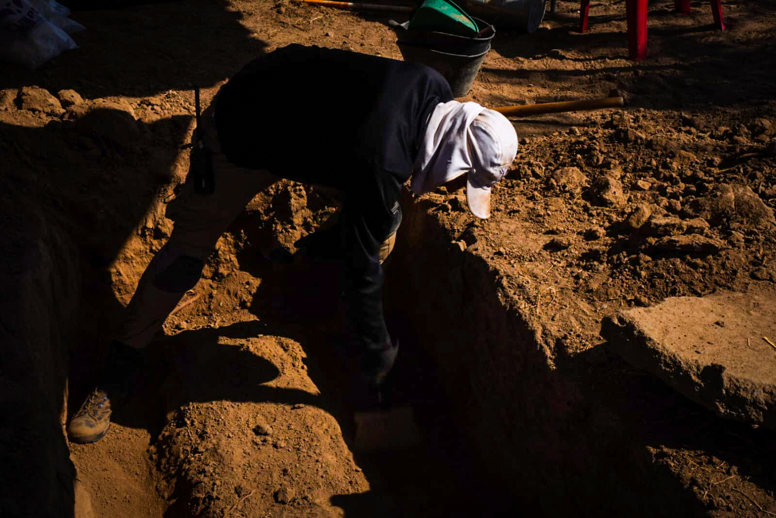 Recuperación de cuerpos de personas desaparecidas en cementerio El Copey.