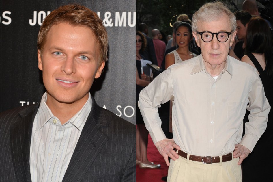 Ronan Farrow y Woody Allen.