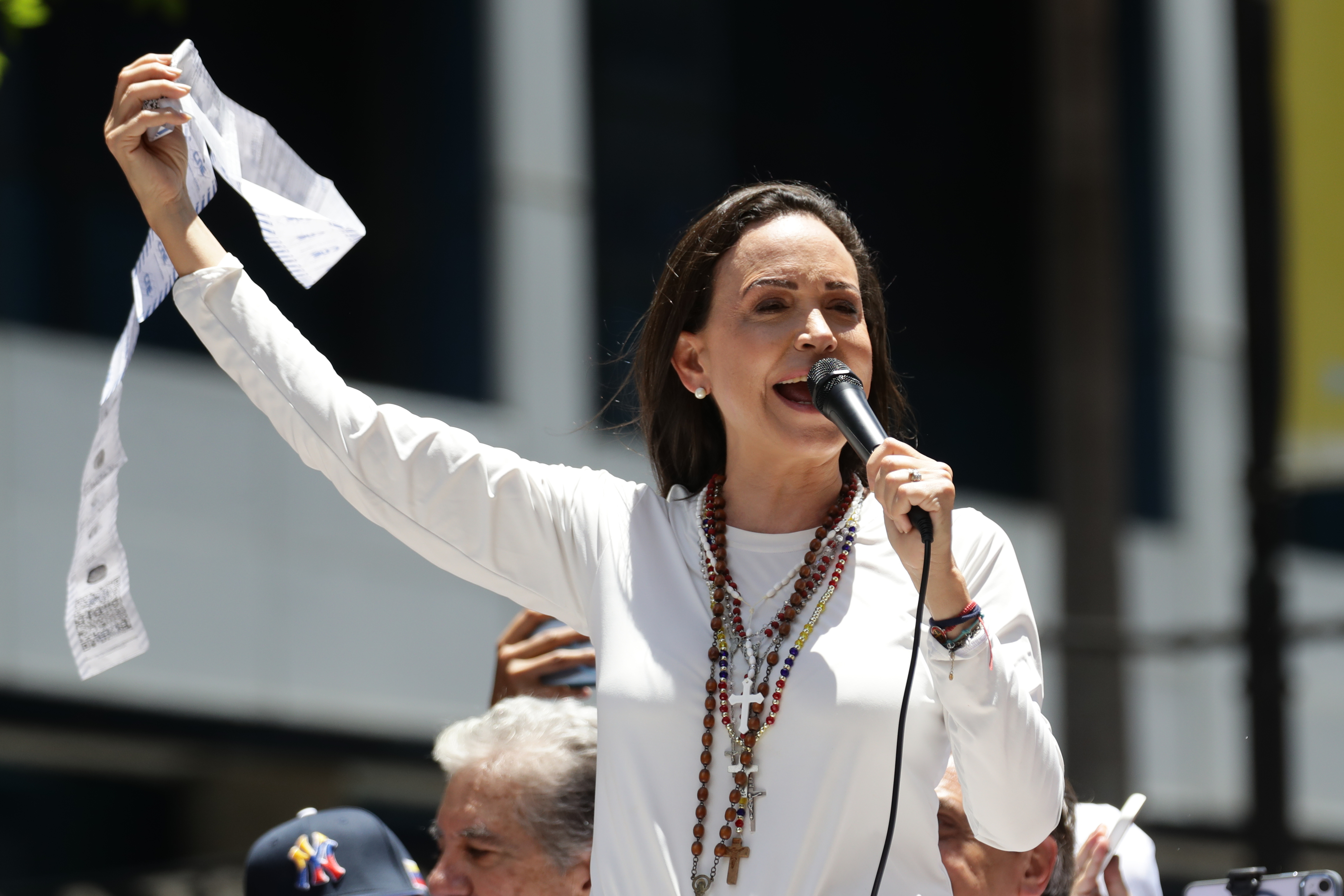 María Corina Machado se responsabilizó por la publicación de las actas electorales