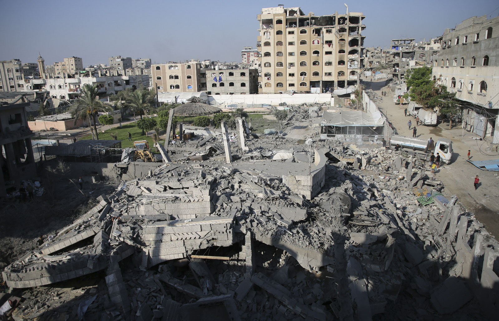 Primera construcción en Gaza bajo supervisión de EE. UU. sería una base militar