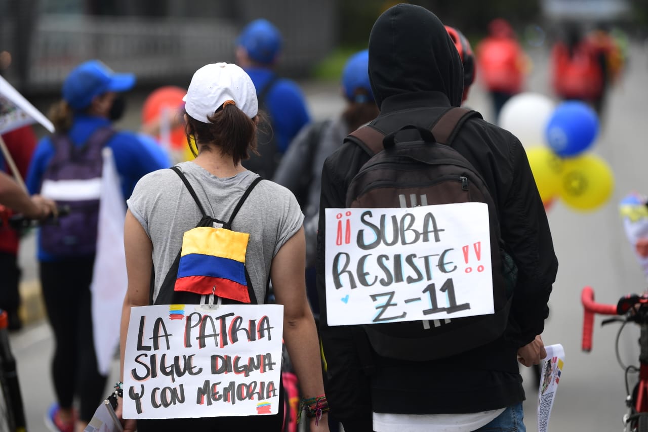 Según el último reporte de la Secretaría Movilidad, son 14 puntos en los que se presentan manifestaciones y plantones.