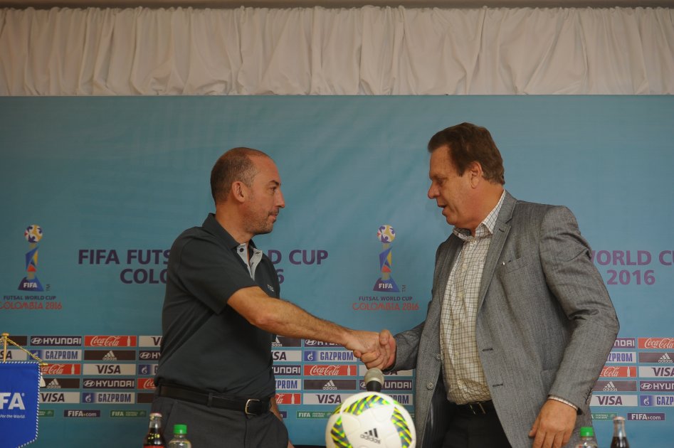 Ramón Jesurún durante la rueda de prensa del Mundial Futsal 2016. Foto: Cristian Garavito