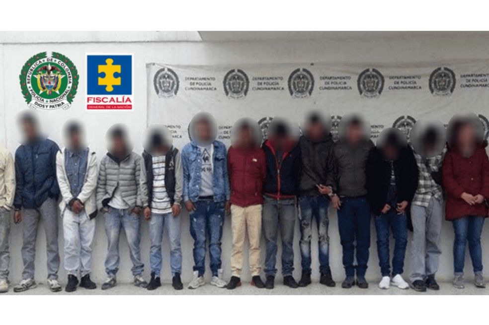 Cayó banda de "Los Felpas", dedicadas a traficar droga en Zipaquirá