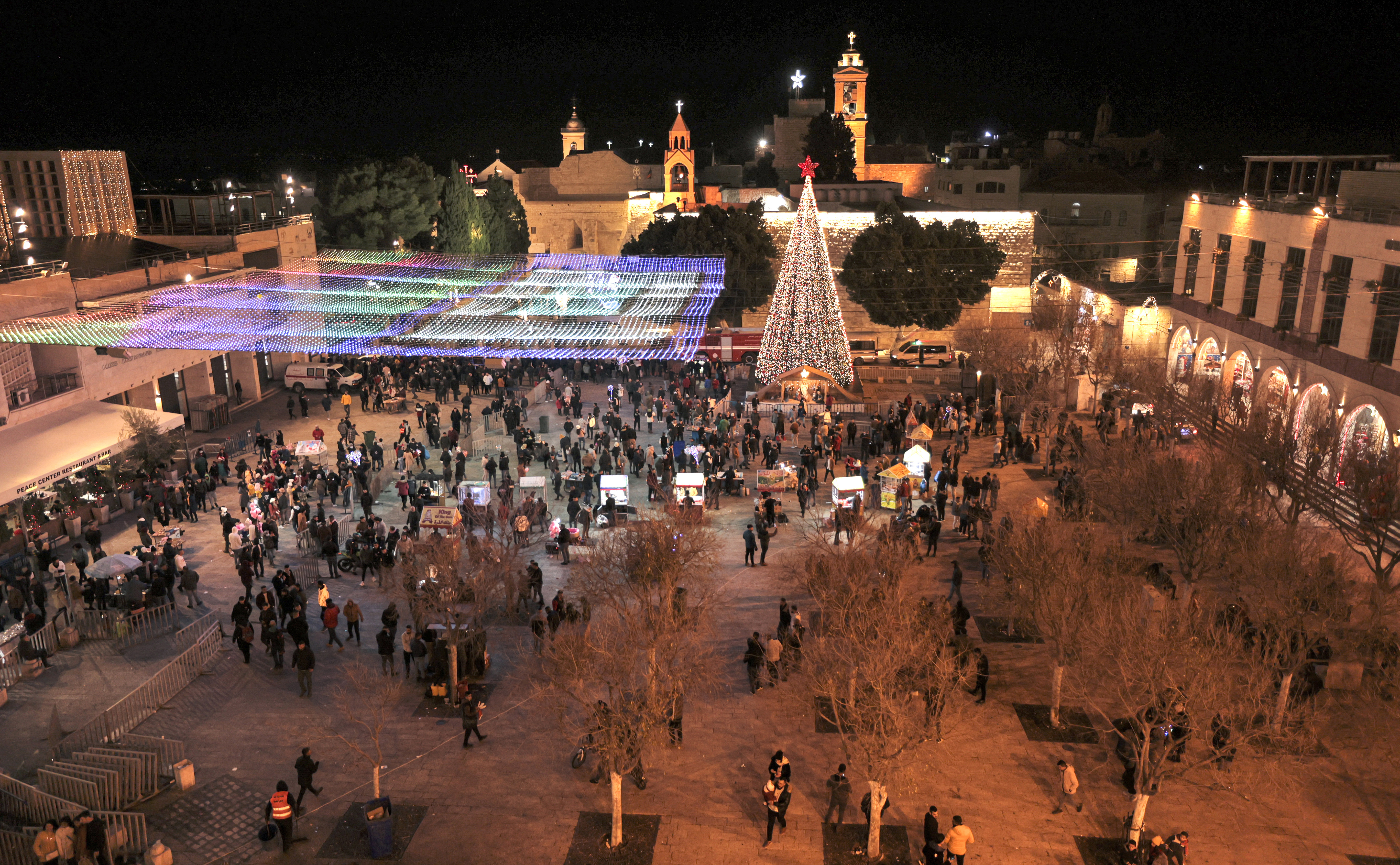 En fotos: sin turistas ni peregrinos, Belén recibe una segunda Navidad en pandemia