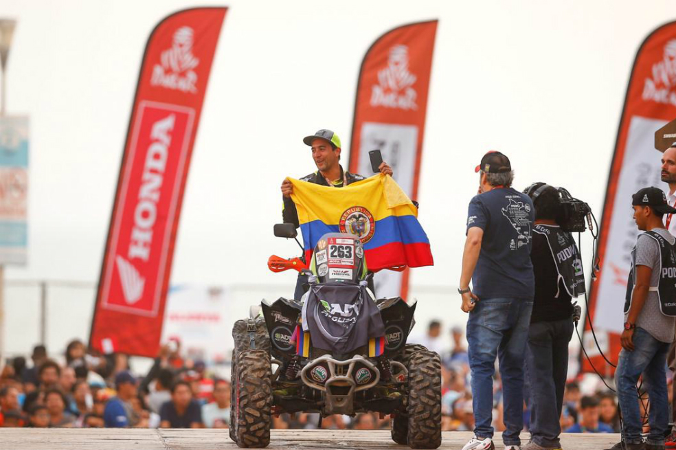 Nicolás Robledo, un colombiano que organiza pasarelas, terminó el Dakar 2019