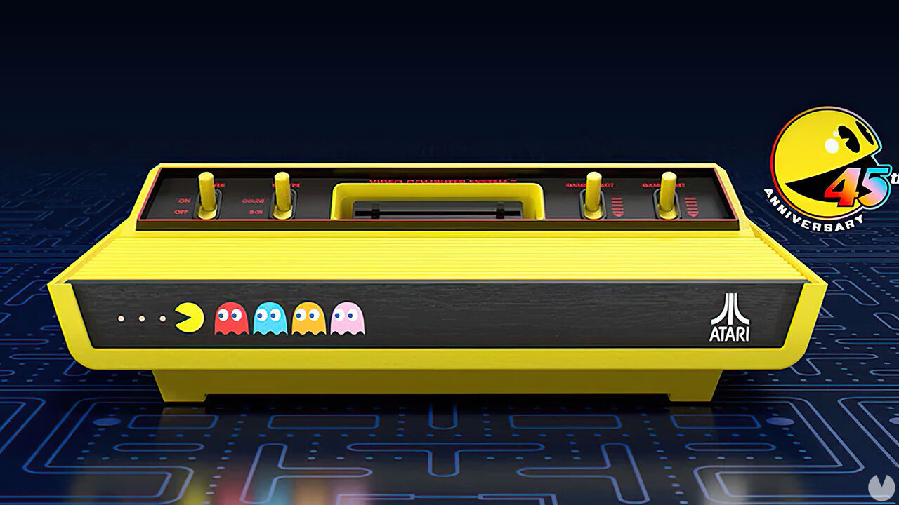 Esta nueva Atari 2600, edición Pac-Man, se venderá con dos cartuchos de juegos.
