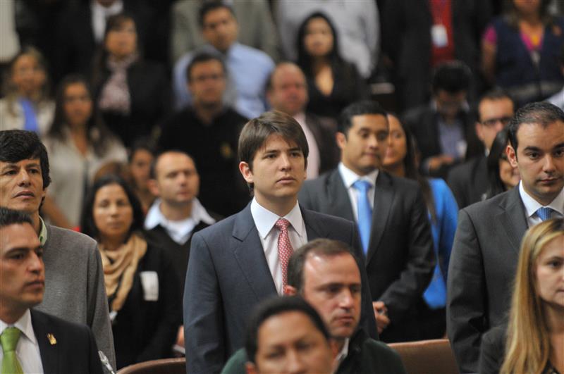 El 1 de febrero de 2012, Miguel Uribe Turbay inició funciones como concejal de Bogotá, entidad de la que luego sería presidente en 2014.