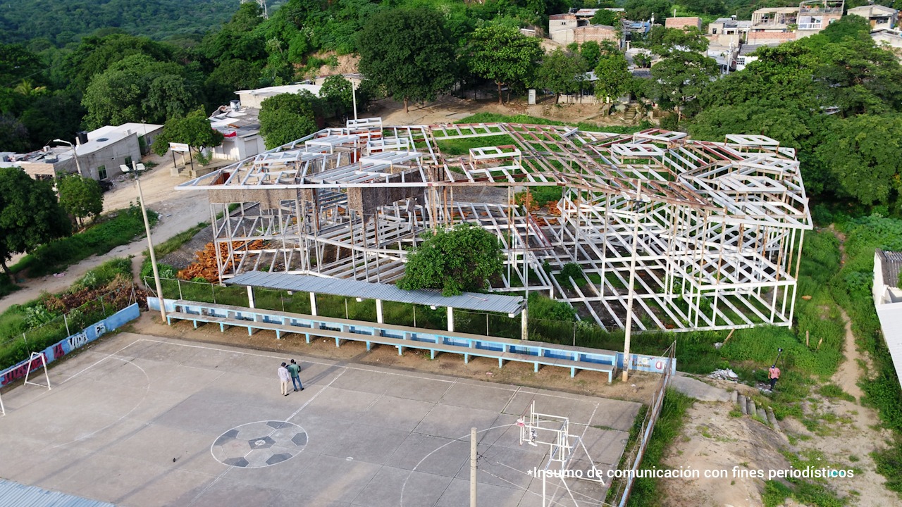 Esta es una de las ludotecas sin acabar en el barrio Ciudad Equidad y el corregimiento Bonda, en Santa Marta.
