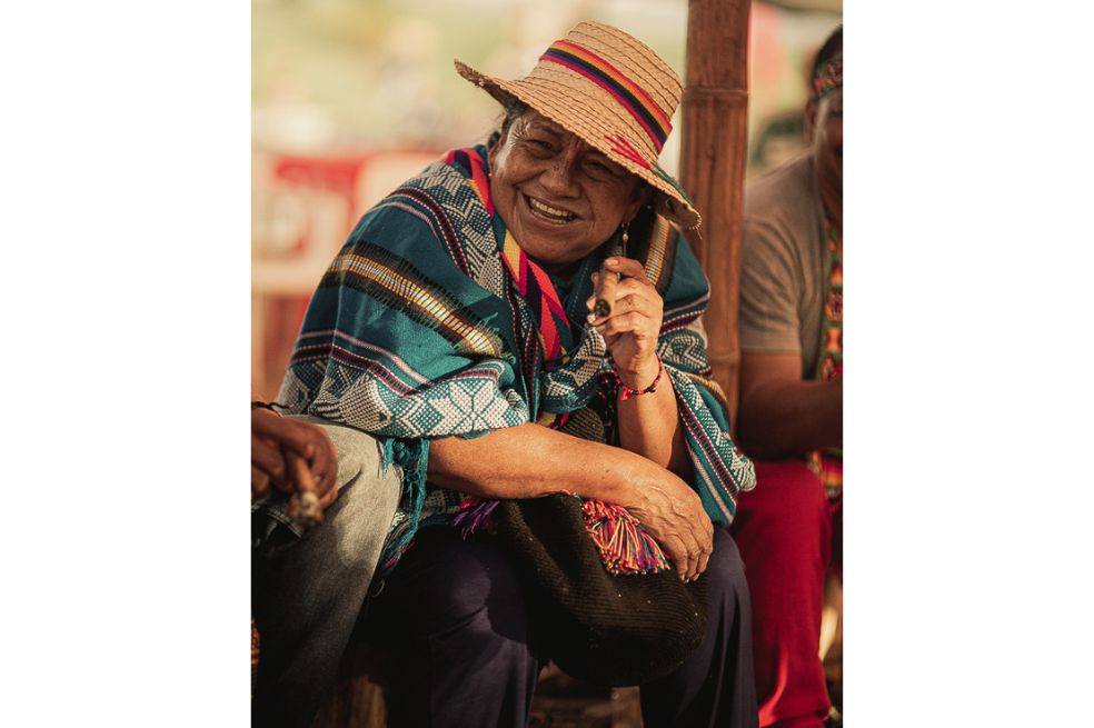 Marleny Florida, durante la cumbre de indígenas.