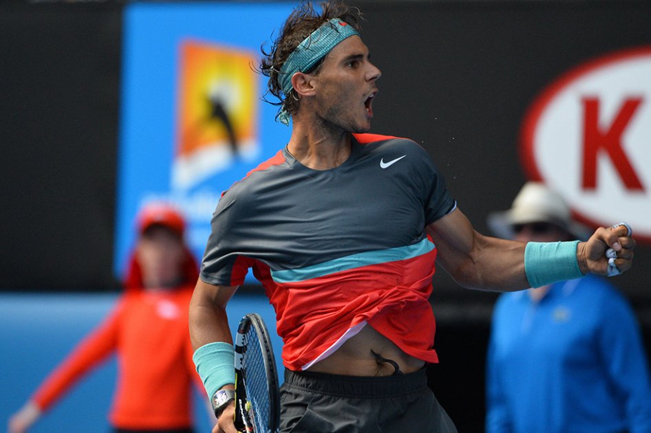 Nadal ganó y avanzó a cuartos por séptima vez en el Abierto de Australia