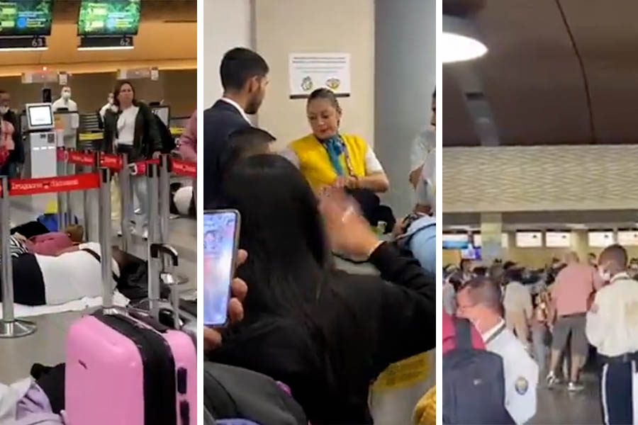 En video: caos en los aeropuertos colombianos por suspensión de vuelos de Viva Air