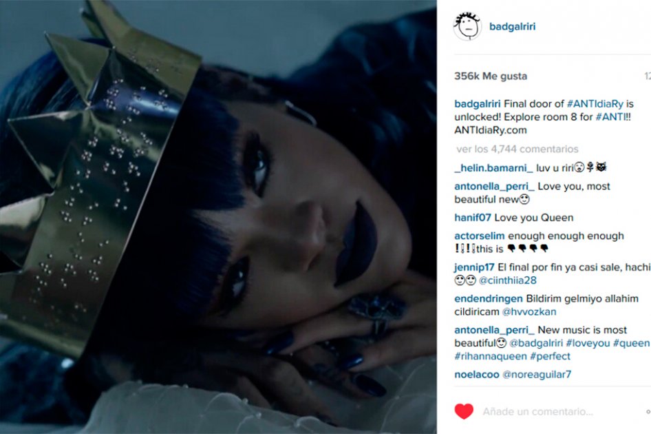 Rihanna publica «Anti» antes de lo esperado