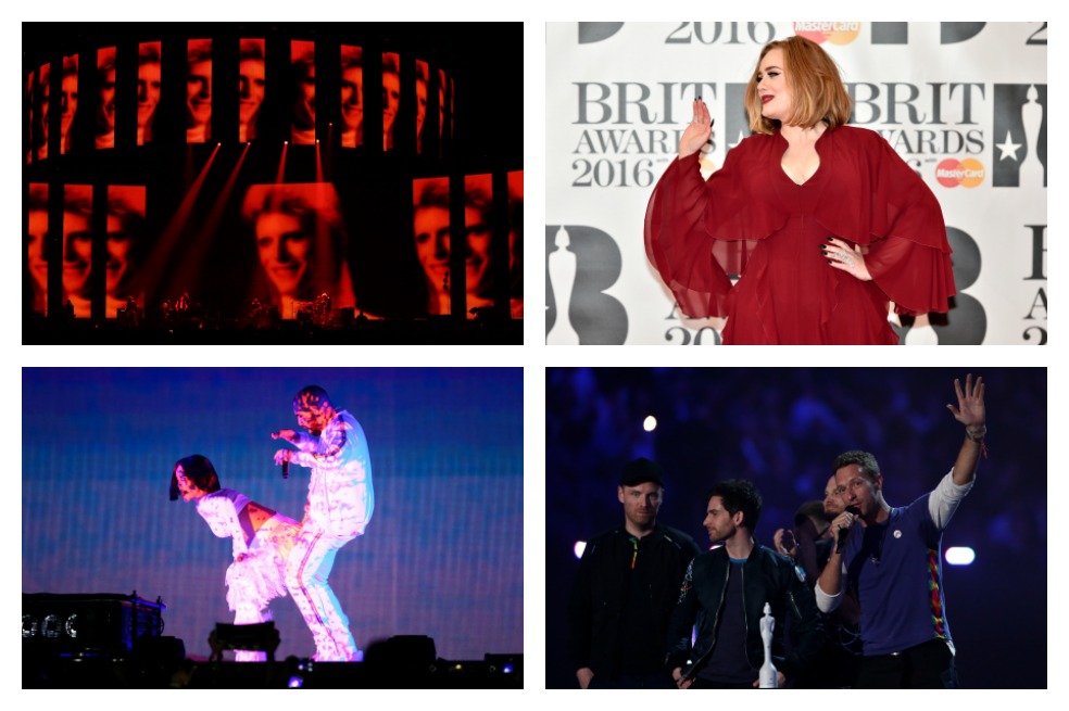 Adele, homenaje a David Bowie y récord de Coldplay marcan los Brit Awards 2016