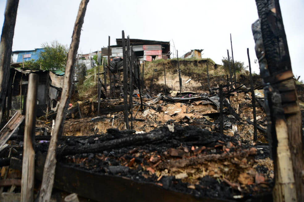 En imágenes: La desolación tras el incendio en el barrio El Dorado, de Bogotá