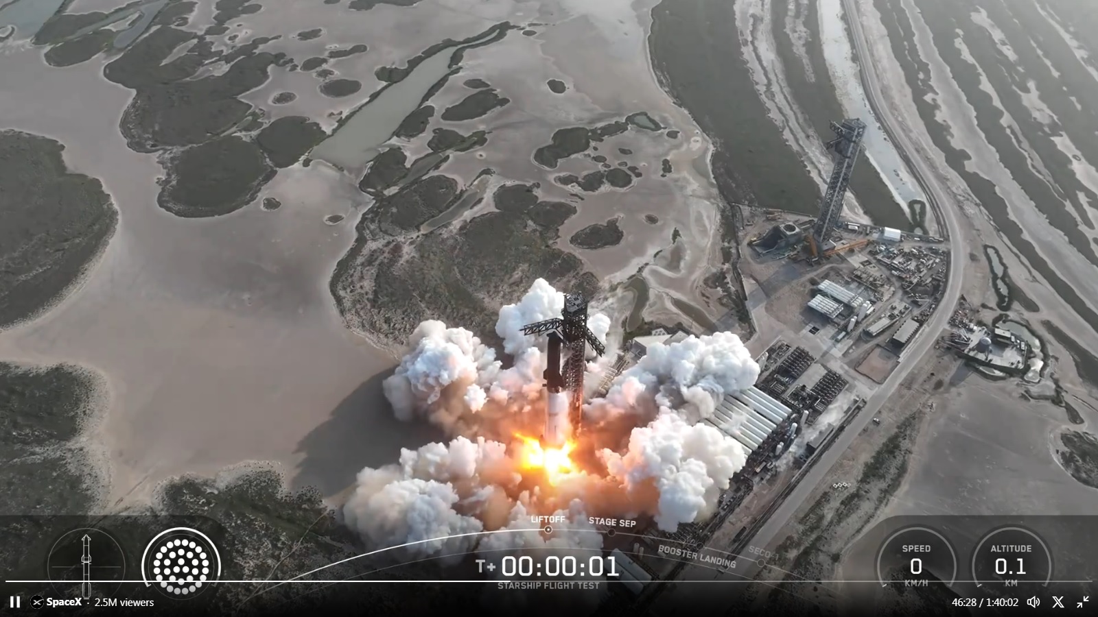 USA2801. STARBASE (ESTADOS UNIDOS), 27/05/2025.- Captura de video de SpaceX donde se muestra el cohete Starship despegando este martes, en Starbase, la base recién nombrada cerca de Brownsville, Texas (Estados Unidos). El cohete Starship de SpaceX sufrió un "rápido desmontaje imprevisto", cerca de una hora después de despegar desde el sur de Texas (EE.UU.) en su noveno vuelo de prueba. EFE/ SpaceX / SOLO USO EDITORIAL/ NO VENTAS /SOLO DISPONIBLE PARA ILUSTRAR LA NOTICIA QUE ACOMPAÑA (CRÉDITO OBLIGATORIO)
