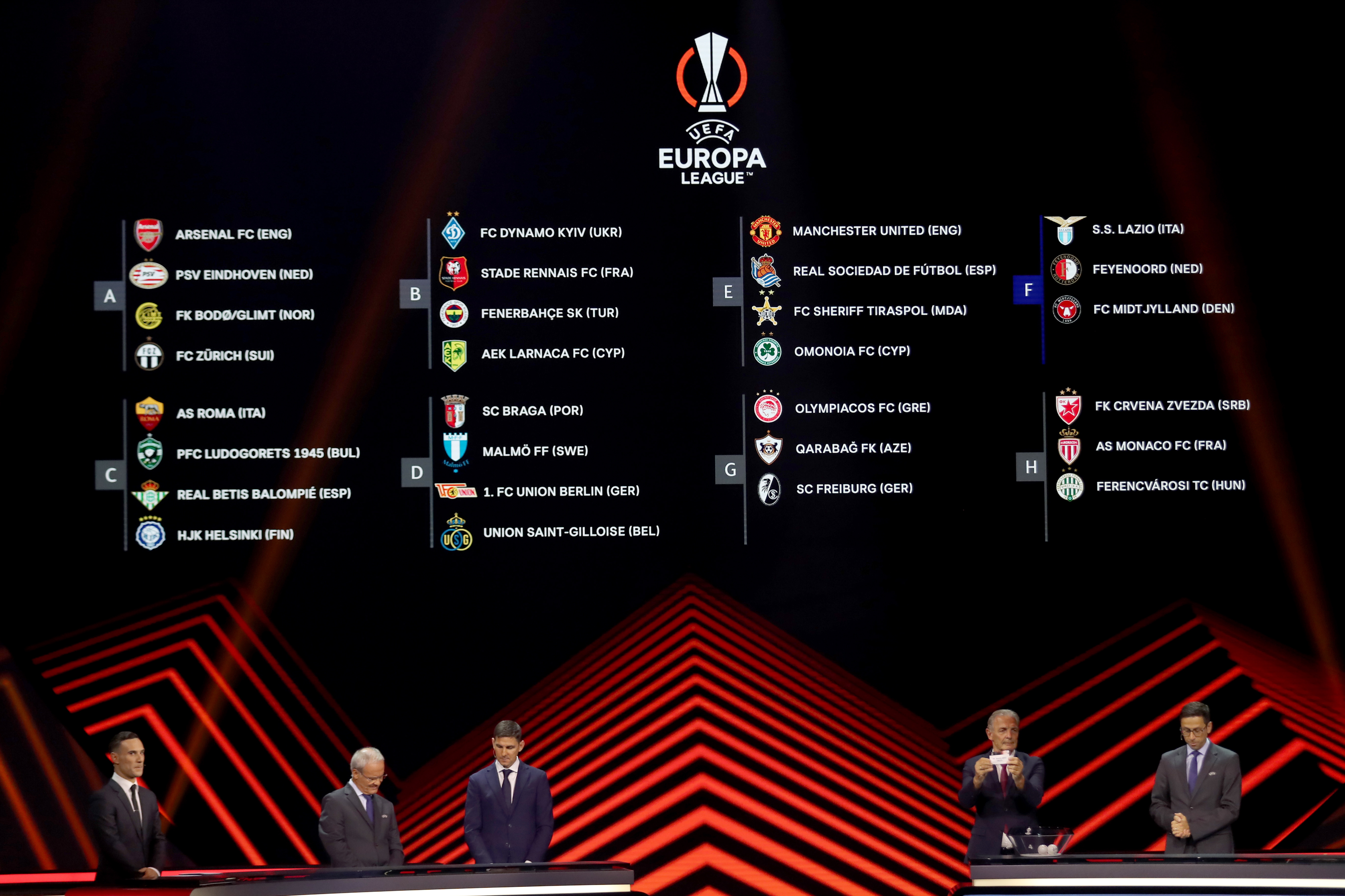 Así quedaron los grupos de la Europa League