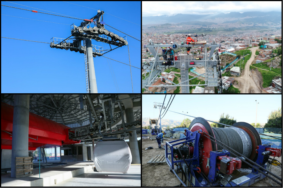 Galería: así avanzan las obras del TransMiCable de Ciudad Bolívar
