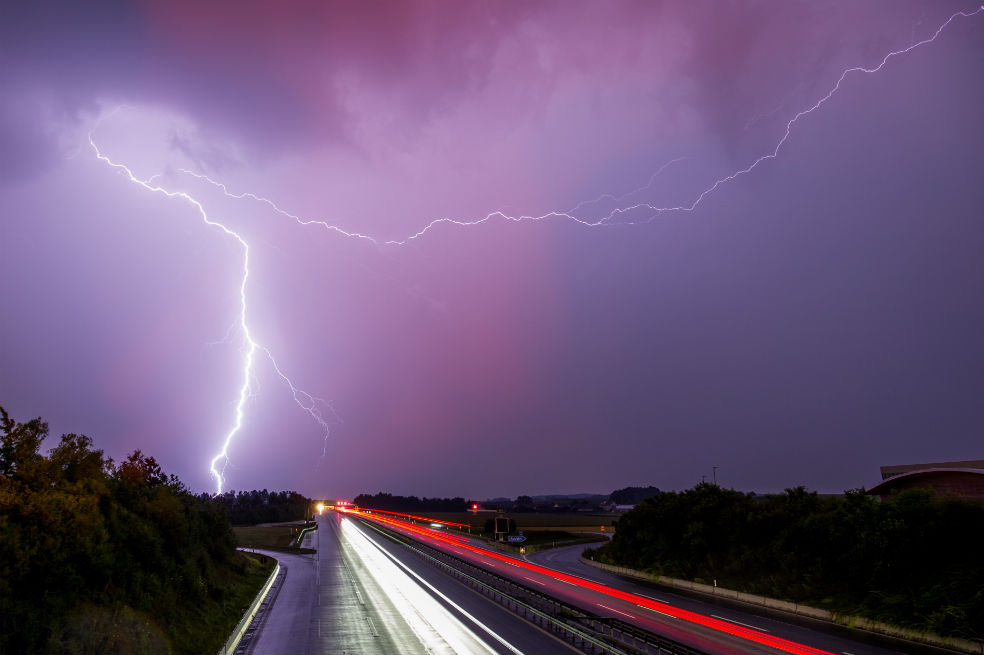 Impactantes imágenes de rayos en Alemania