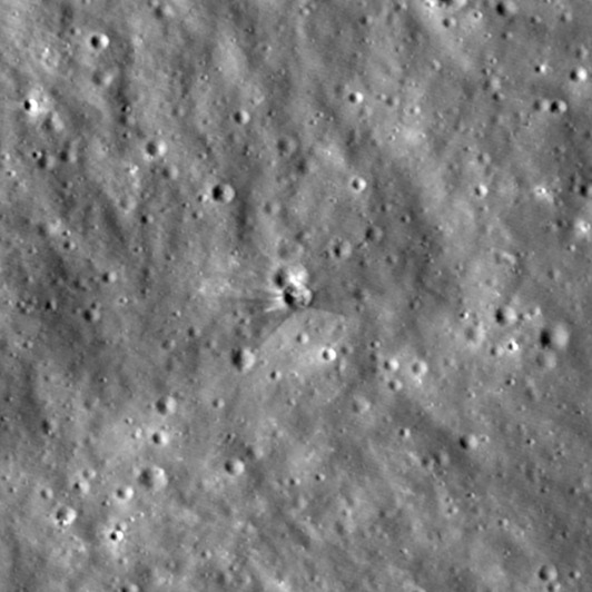 Cráter en la Luna.