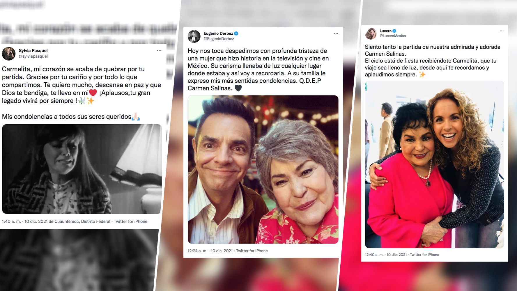Tu legado vivirá por siempre, Carmen Salinas: famosos despiden a la actriz  – El Financiero