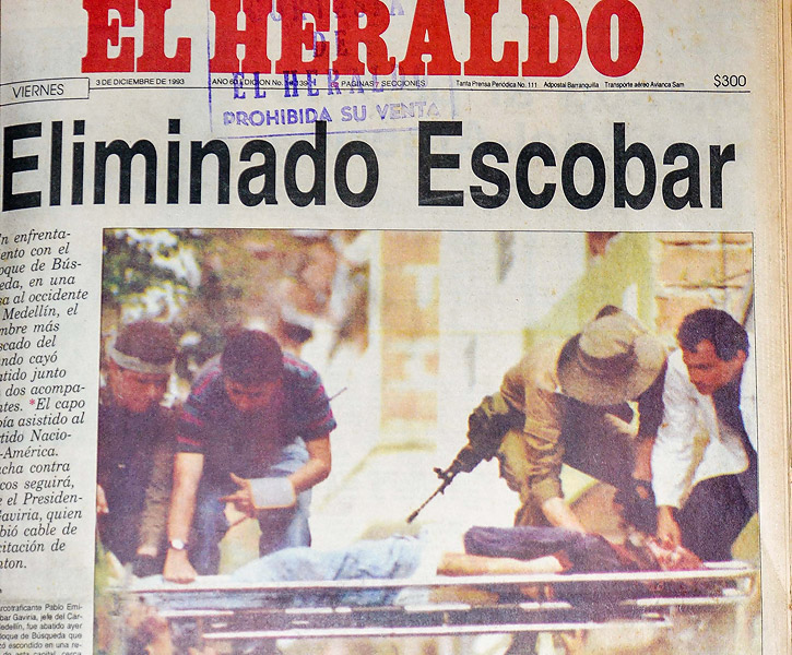 Así registró EL HERALDO la muerte de Pablo Escobar hace 23 años -  ELHERALDO.CO