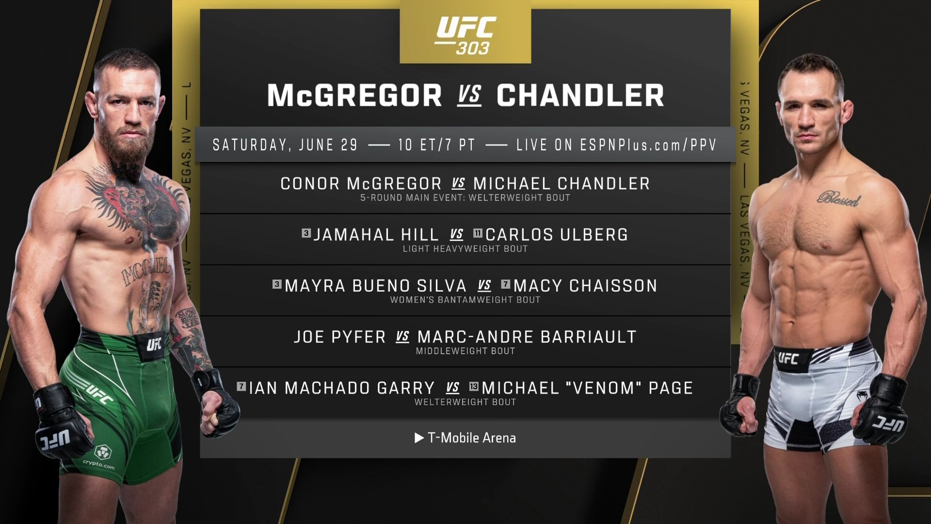 Conor McGregor vs. Chandler: UFC 303 anuncia su cartelera oficial |  Noticias de México | El Imparcial