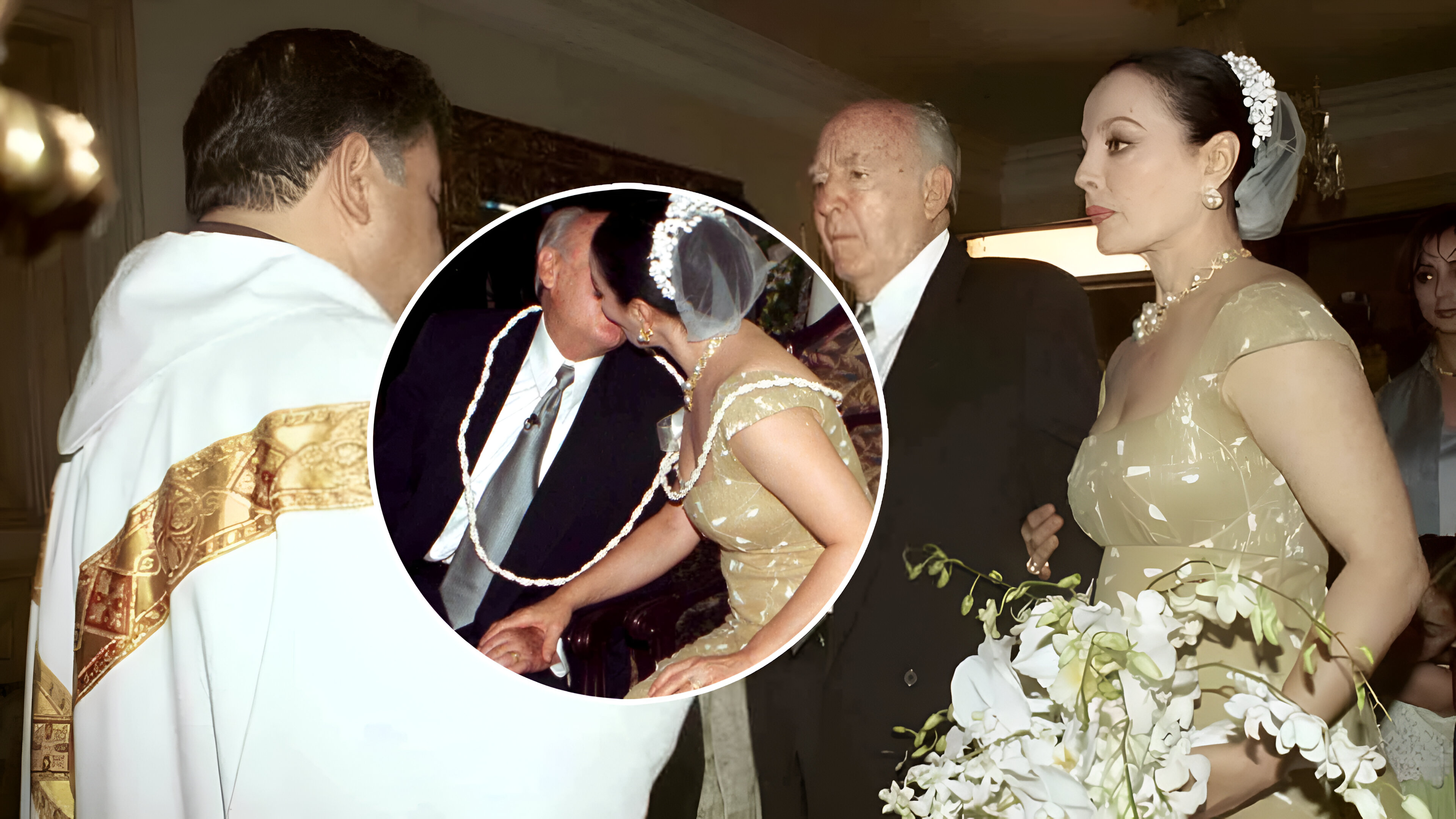 Así fue la boda de Sasha Montenegro con el presidente López Portillo, tras  la muerte de su primera esposa